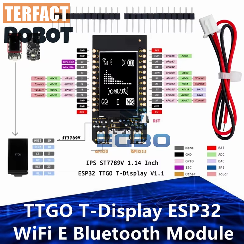Ttgo Tdisplay - TTGO T-Display ESP32 WiFi 및 블루투스