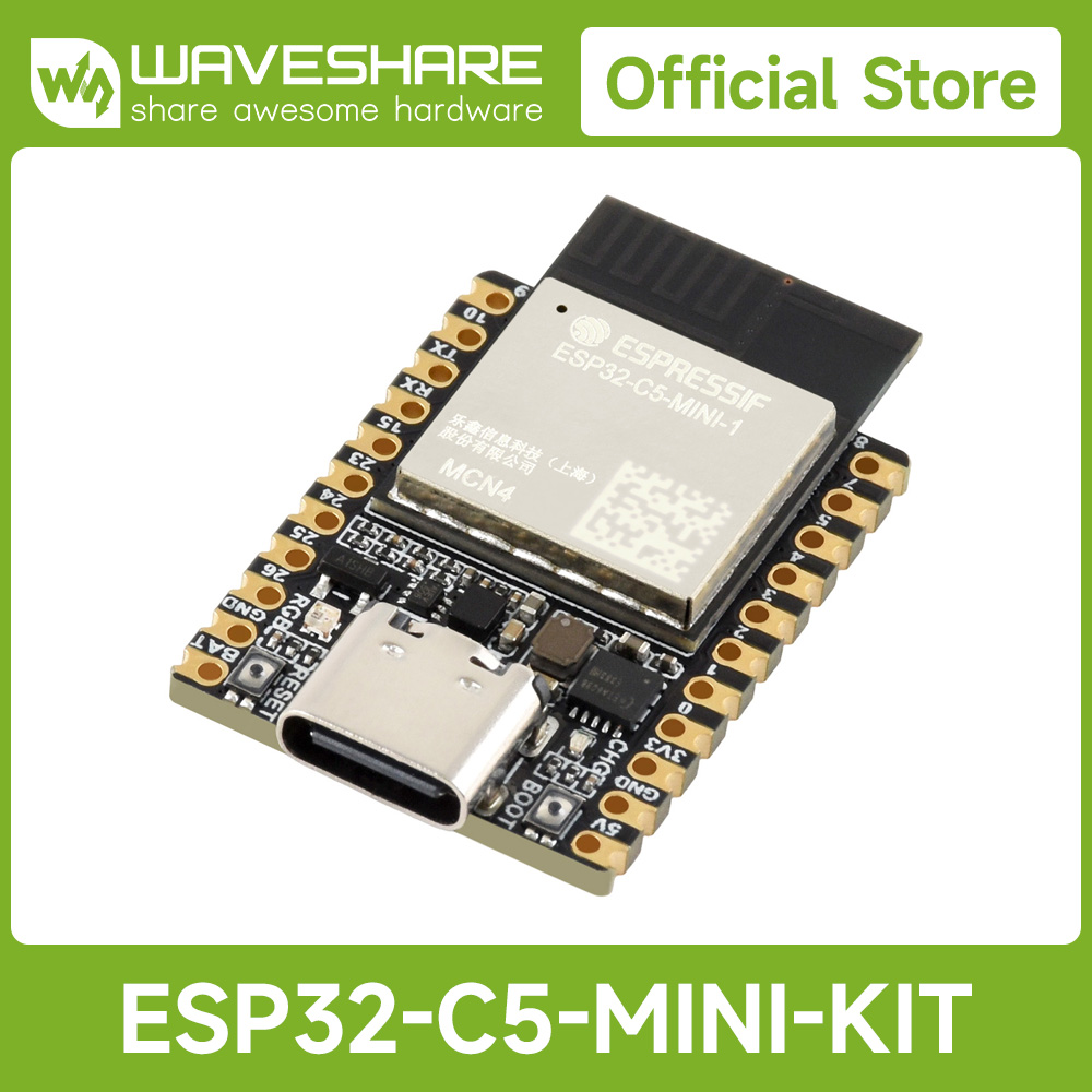 Waveshare Esp32 - Waveshare ESP32-C5 미니 듀얼 밴드 Wi-Fi