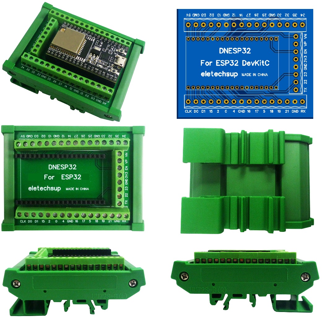 ESP32 DIN 레일 마운트 스크류 터미널 블록 어댑 - Devkitc 리뷰 및 가격