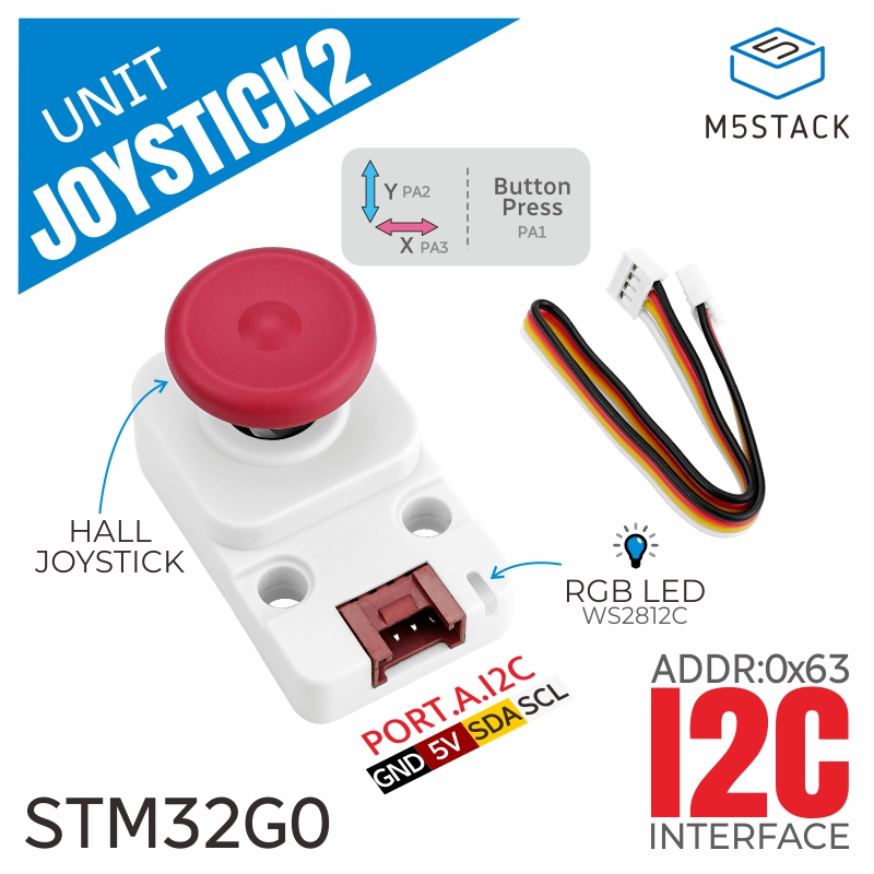 M5Stack 공식 I2c 조이스틱 2 유닛(STM32 - M5Stack 리뷰 및 가격