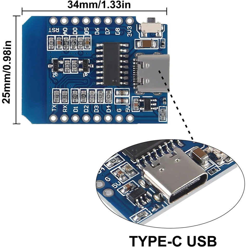 ESP8266 ESP-12F 미니 D1 NodeMCU  - Nodemcuv2 리뷰 및 가격